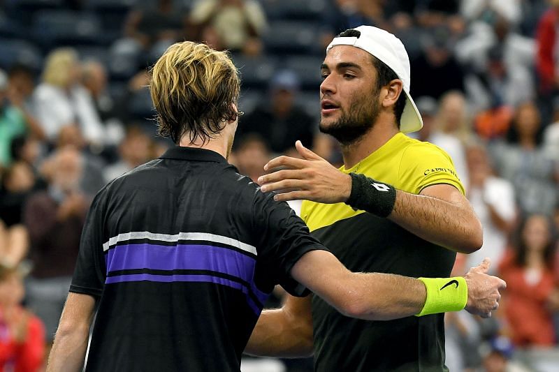 Matteo Berrettini beat Andrey Rublev at last year&#039;s US Open