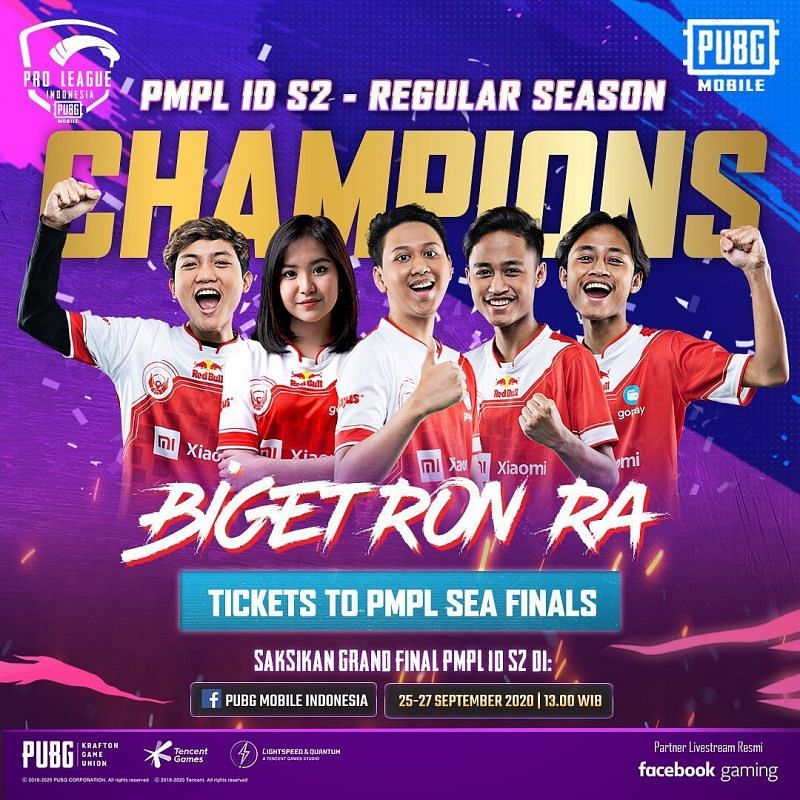 PMPL S2 Indonesia regular season champions