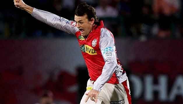 Gilchrist couldn&#039;t contain his joy after picking up a wicket off his first (and last) IPL delivery