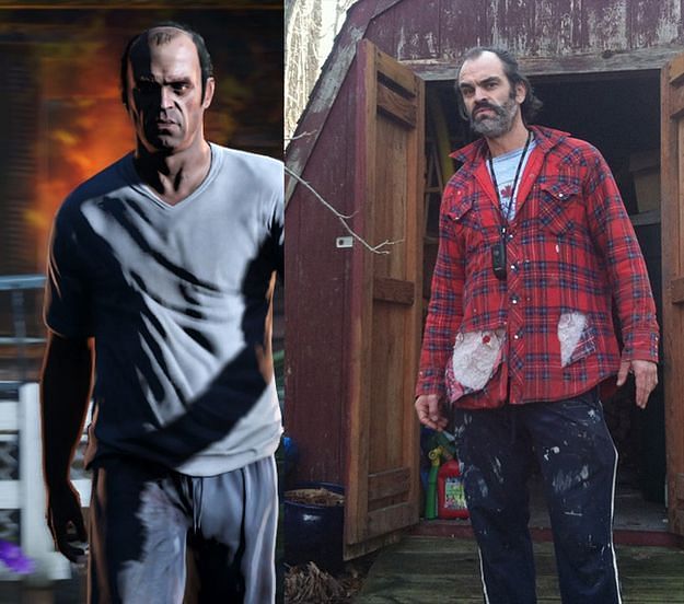 GTA V&#039;s Trevor Philips and Steven Ogg (Image Credits: Pinterest.com)