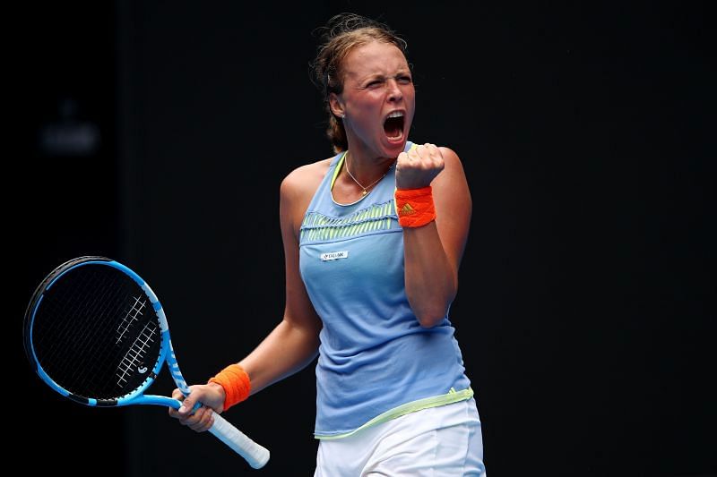 Anett Kontaveit had a nervy start to her 2020 US Open campaign, but has made it to the second round