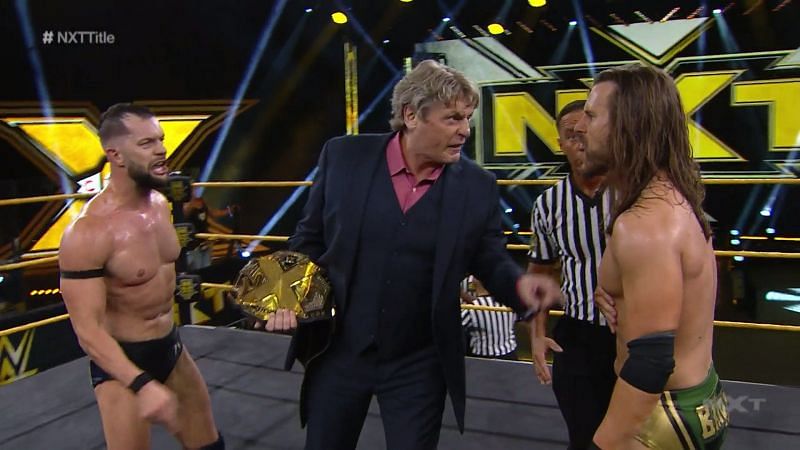 The NXT title match had a chaotic finish.