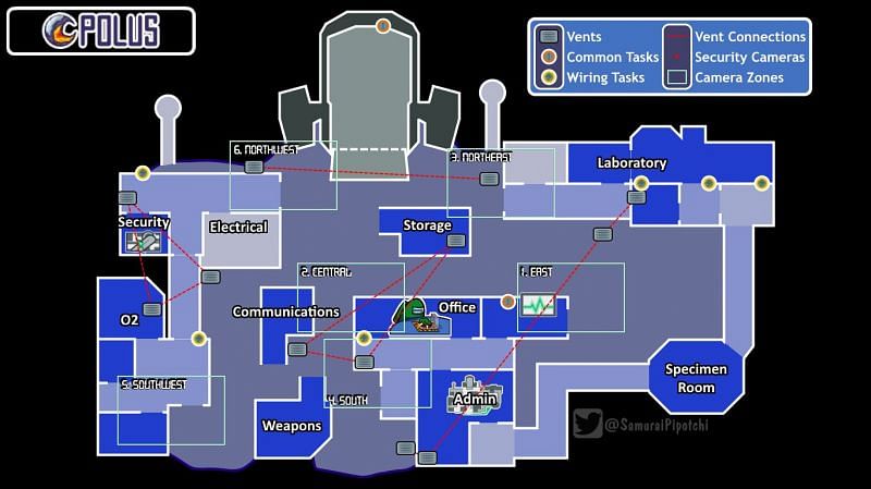 Among Us Map Differences The Skeld Mira Hq Polus