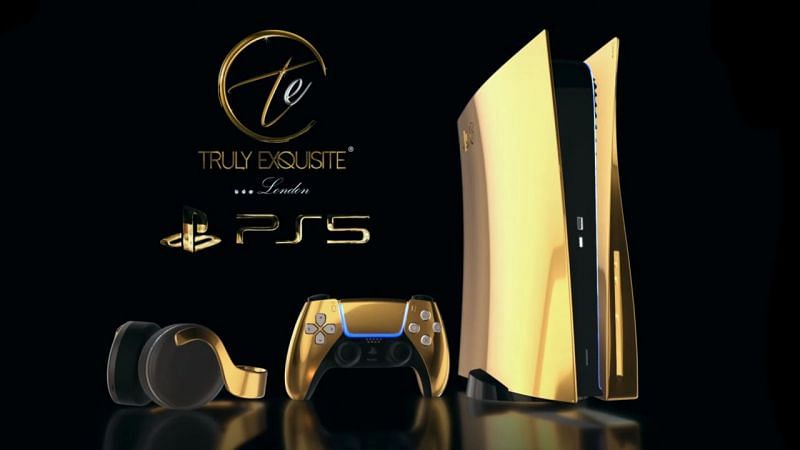 PS5 Truly Exquisite Limited Edition Gold Rose gold and