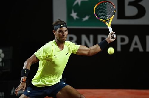 Rafael Nadal at the Rome Masters 2020