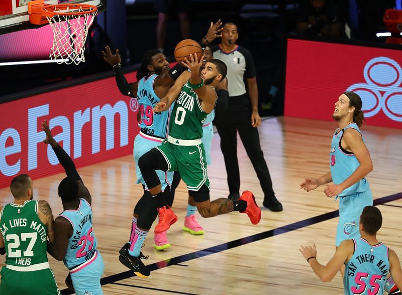 The Boston Celtics take on the Miami Heat in the Eastern Conference final.