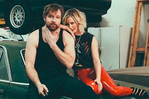 Jon Moxley and Renee Young