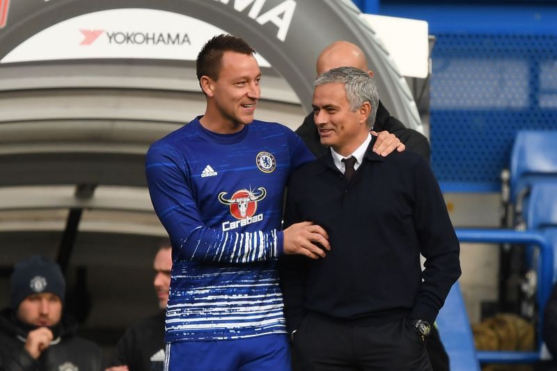 John Terry and Jose Mourinho.