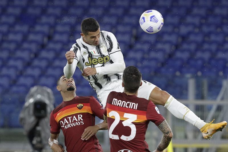 Cristiano Ronaldo scored his second of the game with a trademark header.