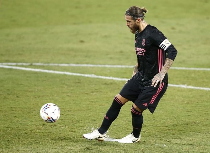 Real Betis 2-3 Real Madrid: Los Blancos Player Ratings as late Ramos Panenka settles five-goal thriller in Seville | La Liga 2020/21
