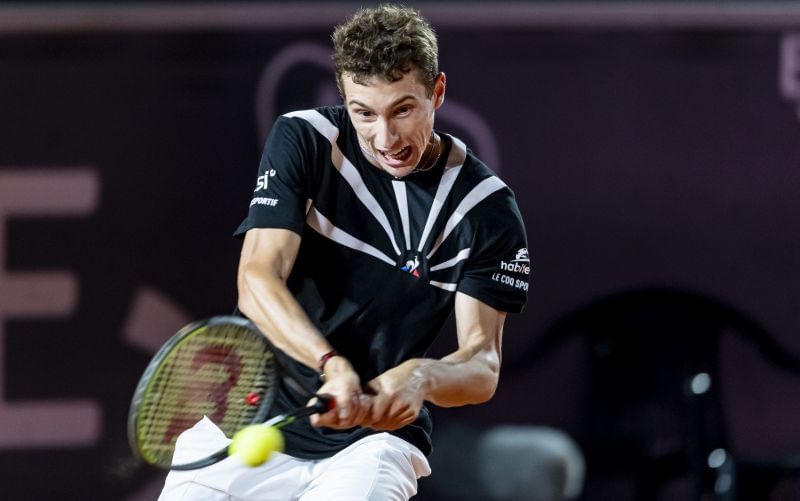 Ugo Humbert at the 2020 Hamburg Open.