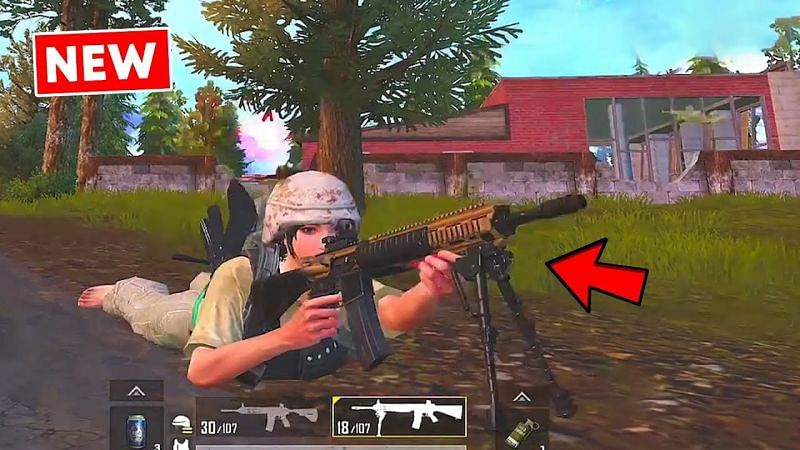 PUBG Mobile MK12 map location, damage(Image credits: 2sxope YT)