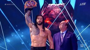 Renee Young reacts to Roman Reigns' new in-ring look