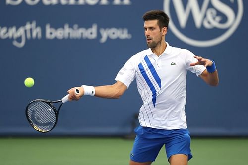 Novak Djokovic at the Western & Southern Open in New York