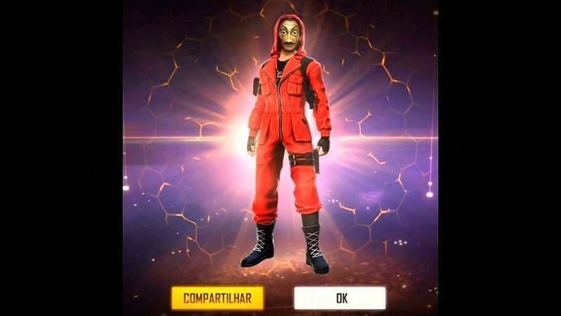 Free Fire&#039;s Red Criminal Bundle