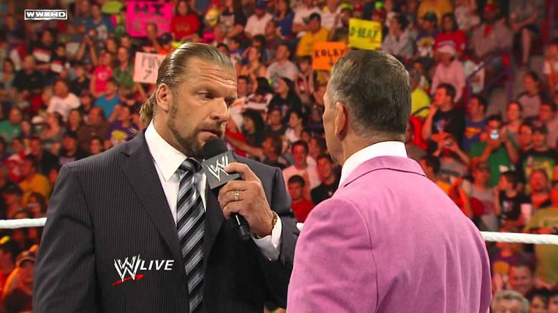 Triple H and Vince in a tear-jerking moment