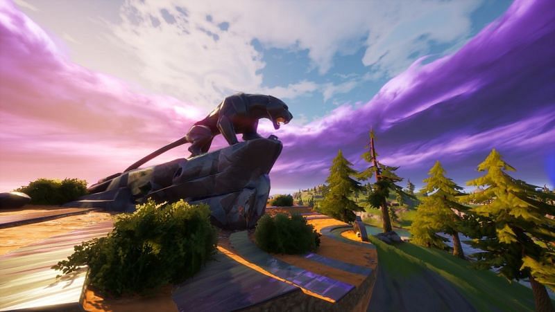 Panther&#039;s Prowl Statue in Fortnite Chapter 2 Season 4