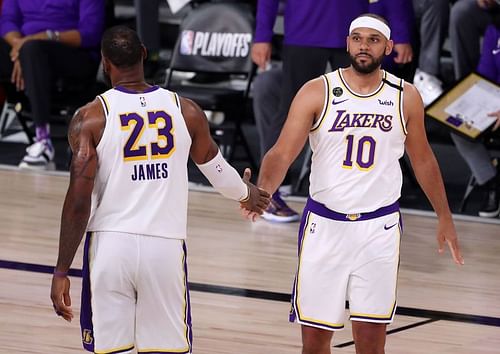 LeBron James and Jared Dudley