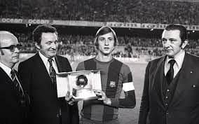 Johan Cruyff winning the Ballon d&#039;Or