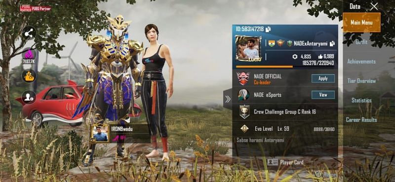 Antaryami Gaming&rsquo;s PUBG Mobile ID, stats, K/D ratio and more