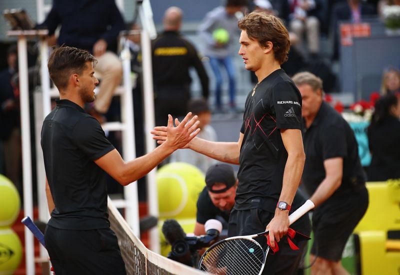 Dominic Thiem and Alexander Zverev