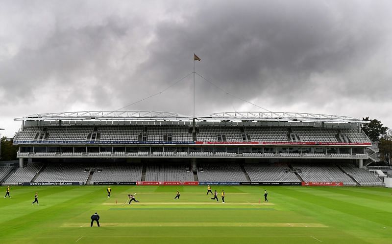 The Lord's Stadium, England, under typical London clouds