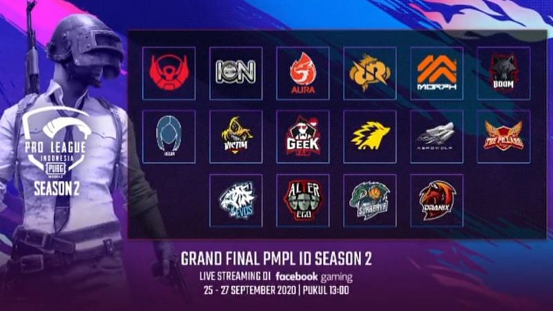 PMPL Season 2 Indonesia Grand Finals teams