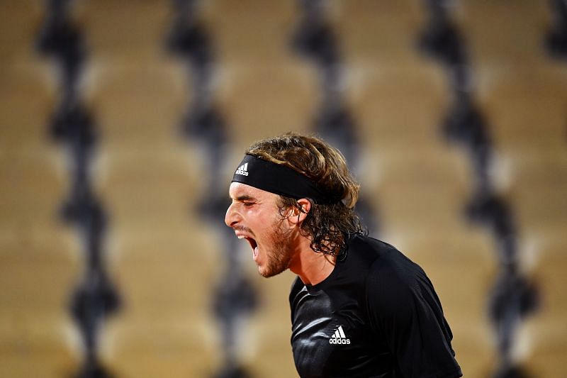 Stefanos Tsitsipas at the 2020 French Open