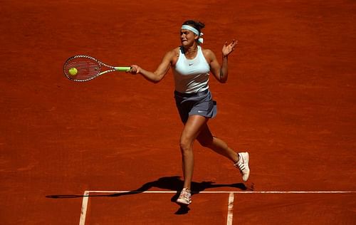 Aryna Sabalenka at the Mutua Madrid Open in 2019