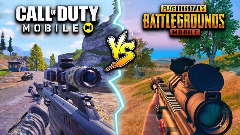 COD Mobile vs PUBG Mobile (Image Credits: ExxotikGaming, YouTube)