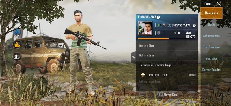 Shreyas Iyer&#039;s PUBG Mobile ID