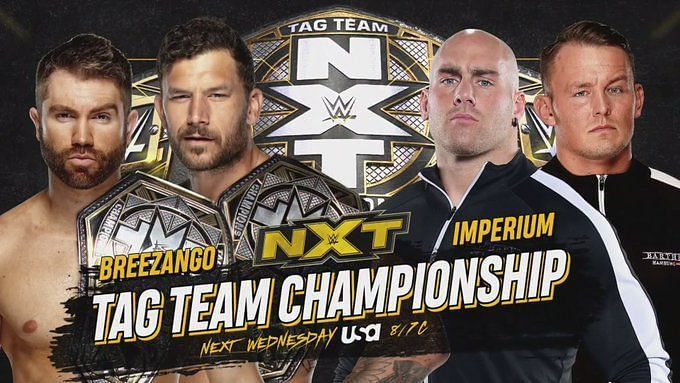 It&#039;s a rematch for the NXT Tag Team Titles next week