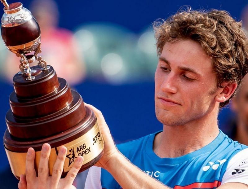 Casper Ruud won his first ATP tour title at the start of the year.