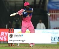 IPL 2020: "CSK gonna struggle" - Twitter world erupts as Jofra Archer's old tweet surfaces after blazing knock