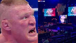 Chris Jericho says he would be happy to 'smack Brock Lesnar in his fat face' in AEW