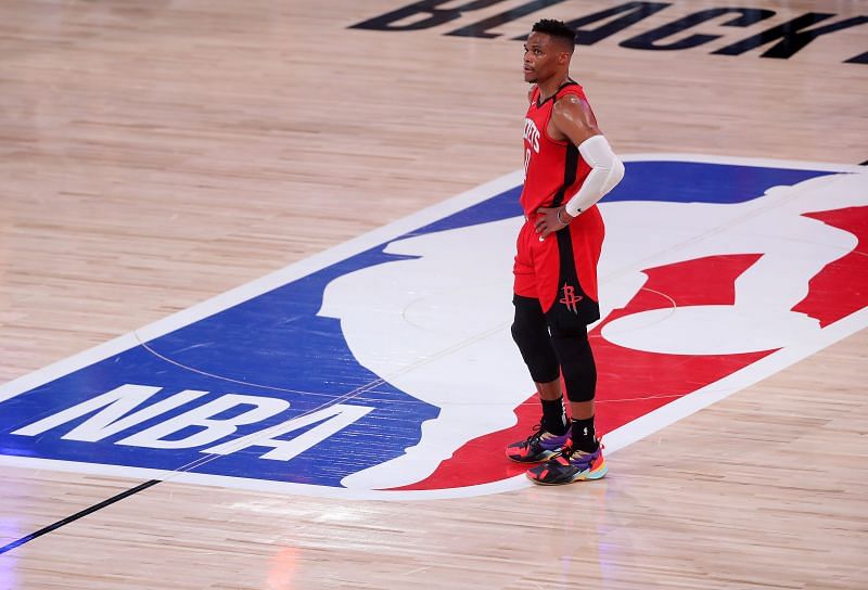 Russell Westbrook in action for the Houston Rockets