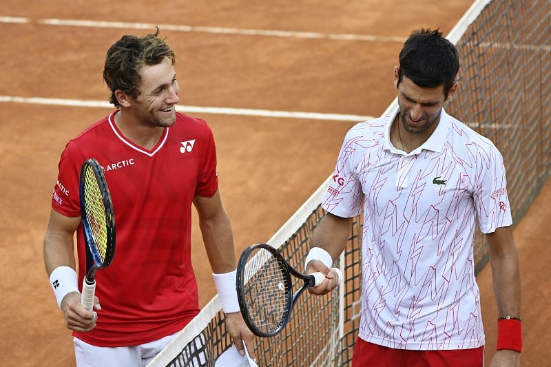 Casper Ruud lost to Novak Djokovic in the semifinals of the Italian Open.