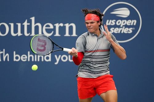 Milos Raonic at the Western & Southern Open 2020