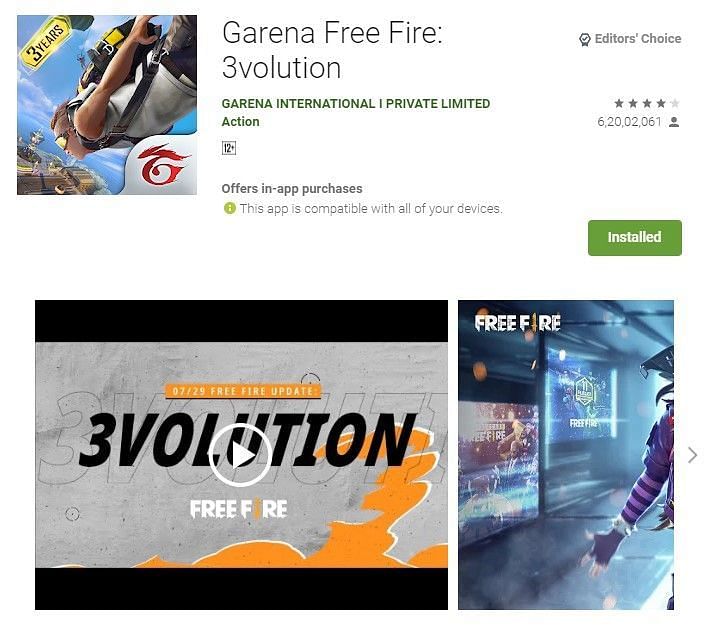 Free Fire on Google Play Store