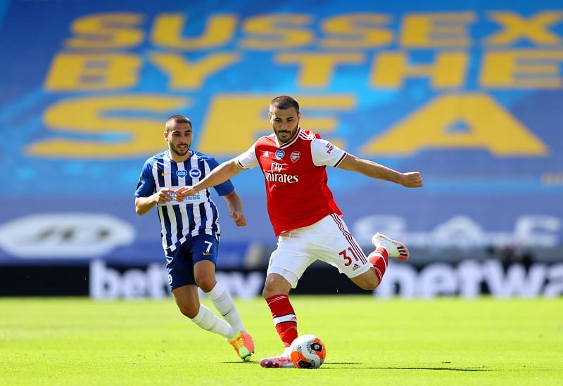 Kolasinac in action for Arsenal