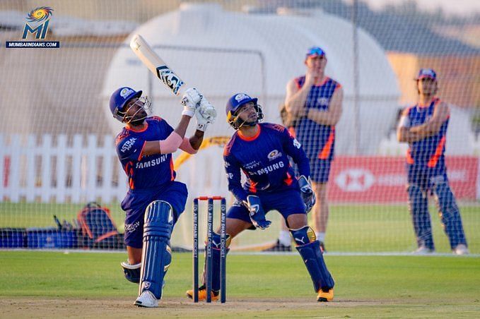 Hardik Pandya has looked his usual self in the nets (Image Credits: Twitter)