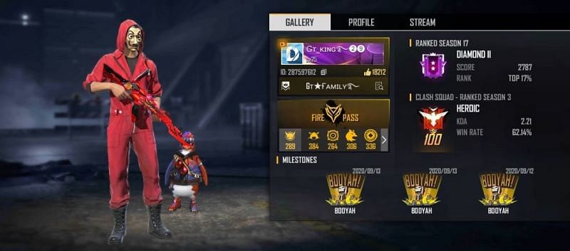 Gaming Tamizhan&#039;s Free Fire ID, stats, K/D ratio, and more