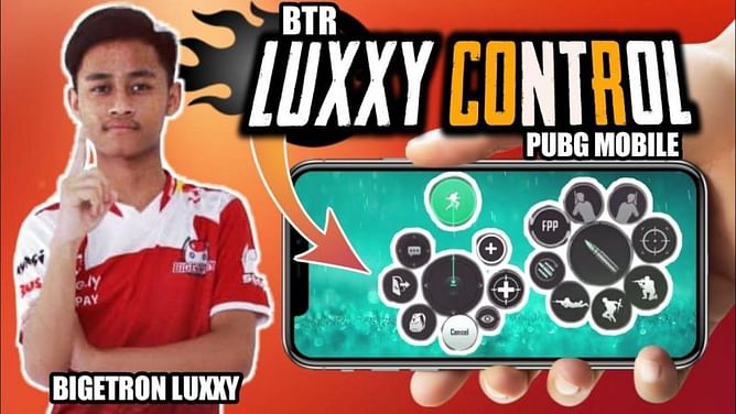 PUBG Mobile: BTR Luxxy's controls setup and sensitivity settings