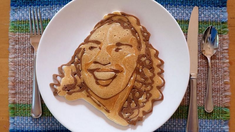 Here&#039;s a delicious pancake inspired by the 23-time Grand Slam champion, Serena Williams (Photo credit: Nathan Shields / Saipancakes)