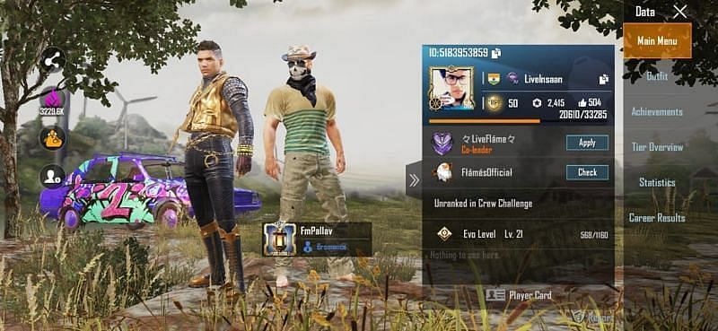 Live Insaan&#039;s PUBG Mobile ID