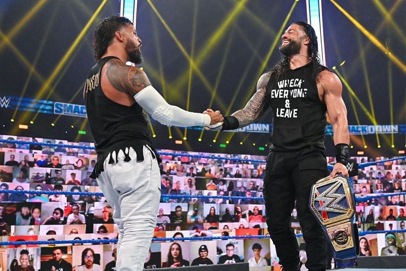 Jey Uso and Roman Reigns
