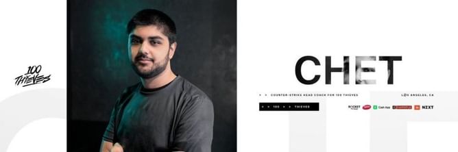 100Thieves' CS: GO coach, Chet Singh, might be planning a move to Valorant, crippling the NA scene even further