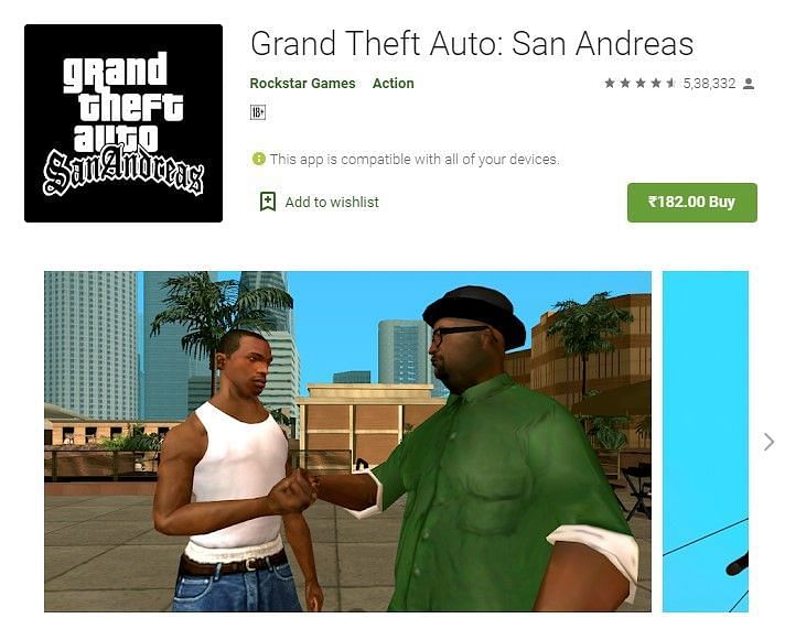 Grand Theft Auto: San Andreas na App Store