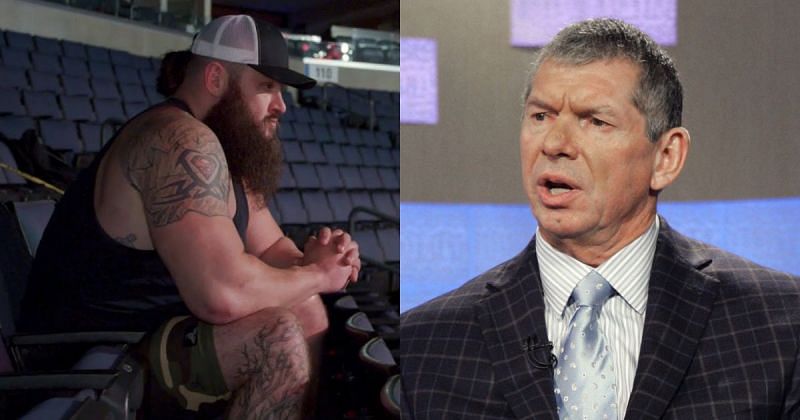 Braun Strowman and Vince McMahon.