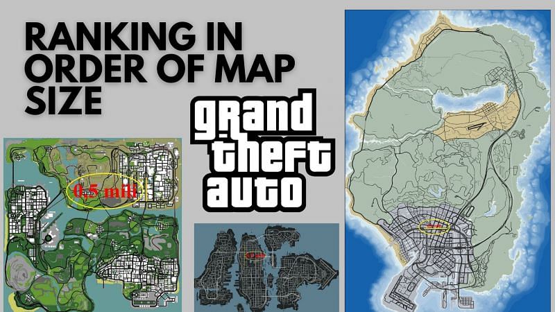 Ranking the GTA games based on map size